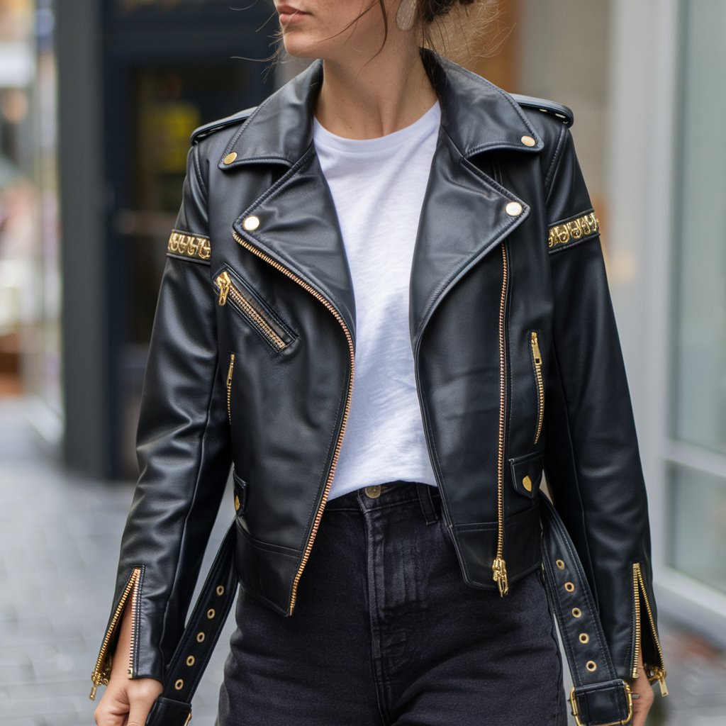 Make a strong style statement with this versatile long leather jacket for women. Perfect for any occasion and designed for a modern fit.