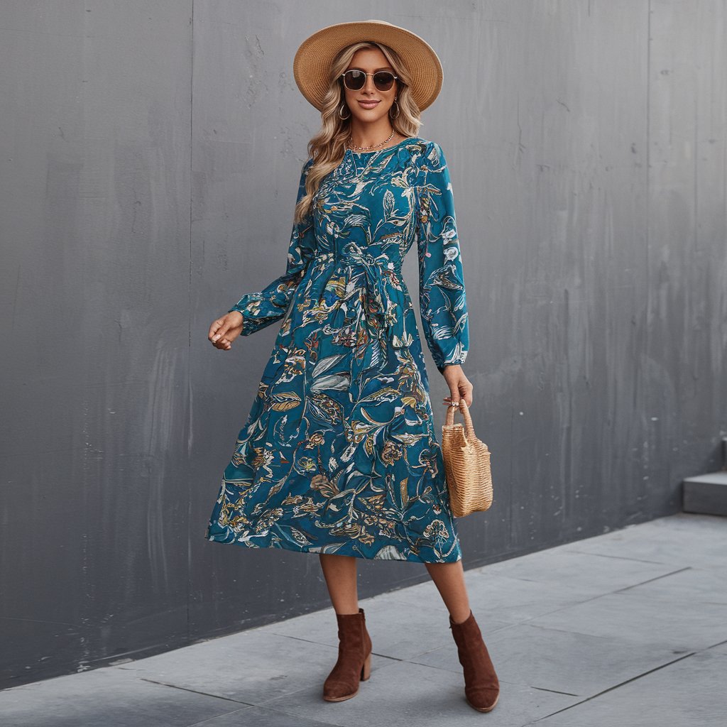 Long-Sleeve Midi Dresses for women